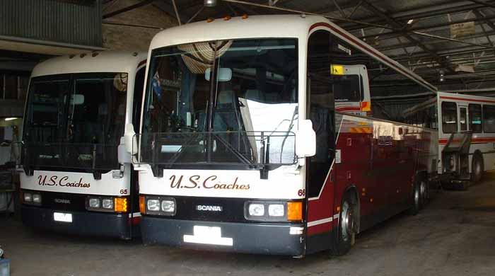 US Coaches Scania K113TR Volgren C221TX 65 & 66